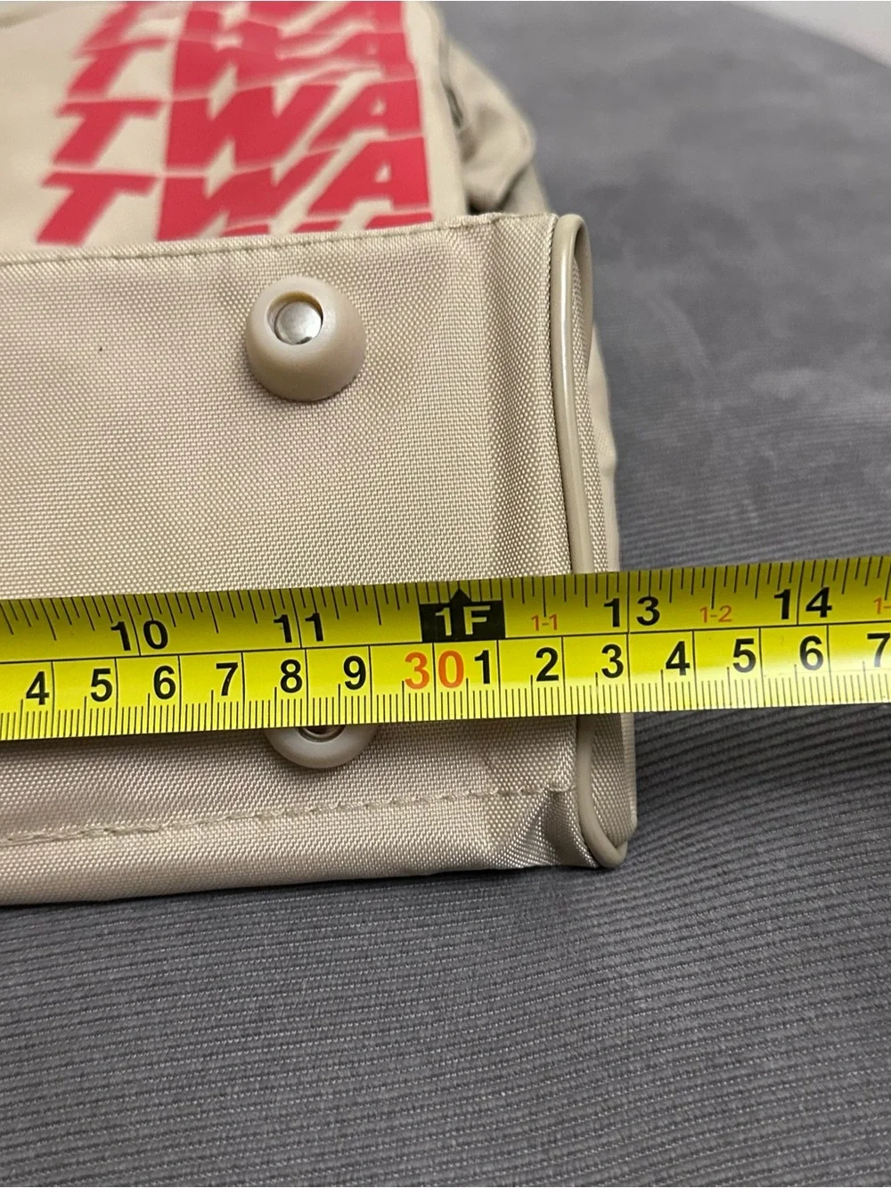 TWA Airlines Getaway Vacations Collection Bag Beige/Red Travel Bags Vintage